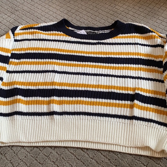 NWT pacsun PS/LA Varsity Blue cropped sweater - Picture 4 of 5
